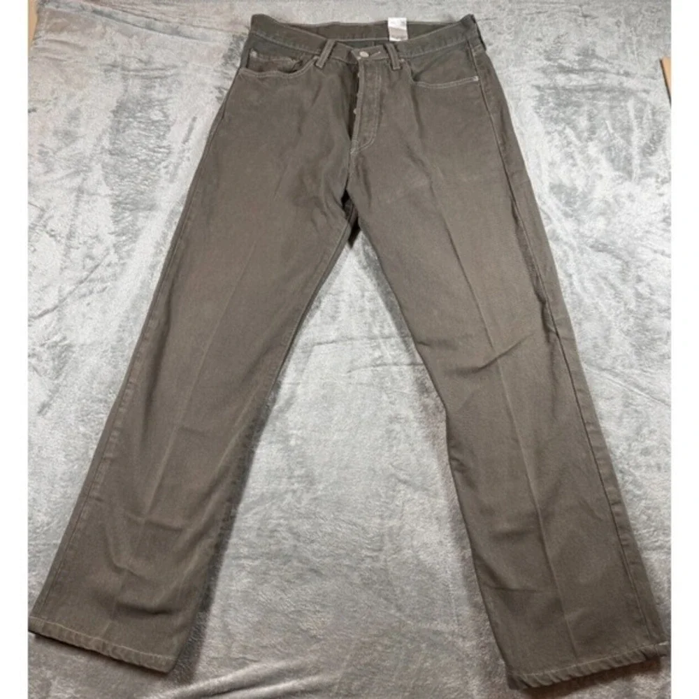 Men's Levi's 501 Button-Fly Forest Green Jeans 33x34 (32x31)